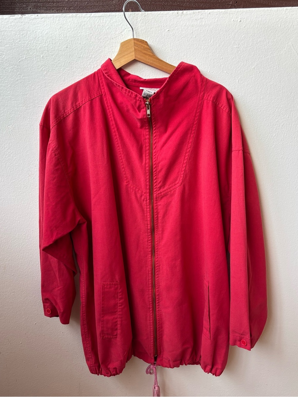 Roaman's Bright Red Zip-Front Kids Jacket